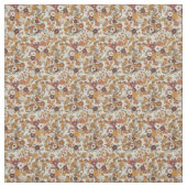 Retro Boho Blume Mittelmeer Muster Stoff (Muster)