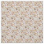 Retro Boho Blume Mittelmeer Muster Stoff (Muster)