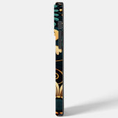 Retro-boho-Blume-Power Case-Mate iPhone Hülle (Rückseite / Links)