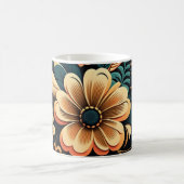 Retro-boho-Blume-Power Kaffeetasse (Mittel)