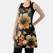 Retro-boho-Blume-Power Schürze (InSitu)