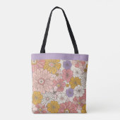 Retro-Boho-Blumengarten-Großes-Schreibtisch-Mat Tasche (Rückseite)