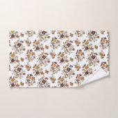 Retro-Boho-Blumenmuster Badhandtuch Set (Handtuch)