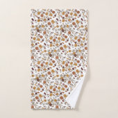 Retro-Boho-Blumenmuster Badhandtuch Set (Handtuch)