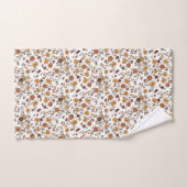 Retro-Boho-Blumenmuster Badhandtuch Set (Handtuch)