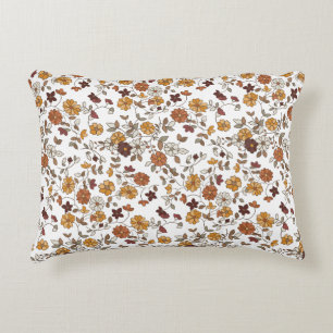 Retro-Boho-Blumenmuster Dekokissen
