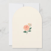 Retro-Boho-Blumenparty-Einladung Einladung (Rückseite)