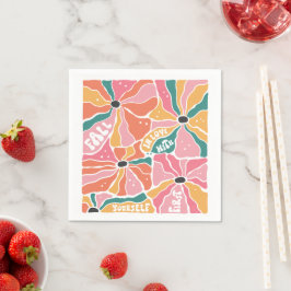 Retro-Boho Blutfall in Liebe Serviette