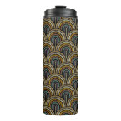 Retro-Boho-Bogenmuster-Thermobecher Thermosbecher (Vorderseite)