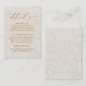 Retro Boho Brown-Neutronendetails Begleitkarte (Vorne/Hinten)