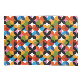 RETRO BOHO Chic Pattern Vibrant Mid Century Modern Kissenbezug