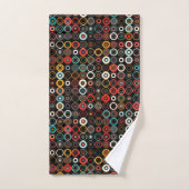 Retro Boho Circle Bath Handtuch Set (Handtuch)