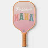 Retro Boho Colors Nana Personalisiert Pickleball Schläger (Vorderseite)