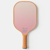 Retro Boho Colors Nana Personalisiert Pickleball Schläger (Rückseite)