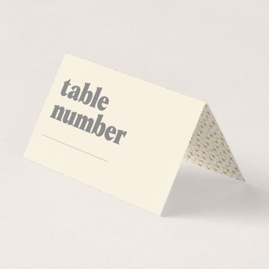 Retro Boho Daisy Baby Shower Tischnummer (Vorderseite)