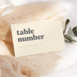 Retro Boho Daisy Baby Shower Tischnummer