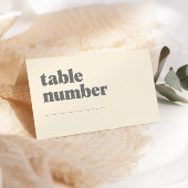 Retro Boho Daisy Baby Shower Tischnummer