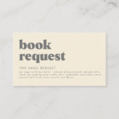 Retro Boho Daisy Babydusche Buchanfrage Begleitkarte (Vorderseite)