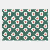 Retro Boho Daisy Holiday Gift Geschenkpapier Set (Vorderseite 2)