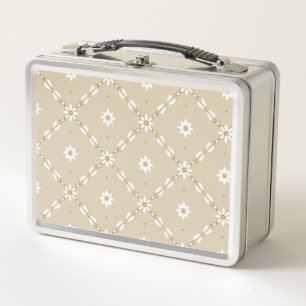 Retro Boho Daisy Metall Brotdose