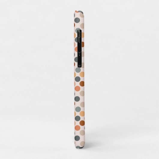 Retro Boho Dots neutral Case-Mate iPhone Hülle (Hinten/Links)