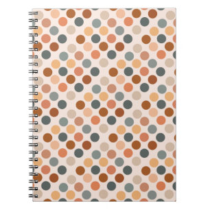 Retro Boho Dots neutral Notizblock