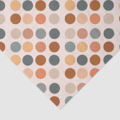 Retro Boho Dots neutral Seidenpapier (Detail)