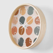 Retro Boho Dots neutral Uhr (Winkel)