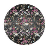 Retro Boho Elegante Wildblumen Schneidebrett (Vorderseite)