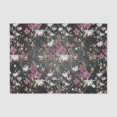 Retro Boho Elegante Wildblumen Seidenpapier (Vorderseite)