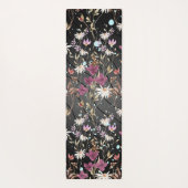 Retro Boho Elegante Wildblumen Yogamatte (Rückseite)