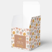 Retro Boho Floral Baby Dusche Danke, Geschenk Geschenkschachtel (Geöffnet)