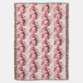 Retro Boho Floral I Herzname Kalligrafie Text Decke (Vorderseite Vertikal)