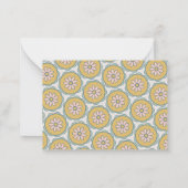 Retro Boho Floral Pastel Custom Geschenkverpackung Mitteilungskarte (Rückseite)
