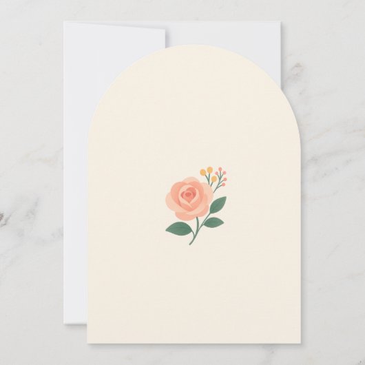 Retro Boho Flower Party Invite Einladung (Rückseite)