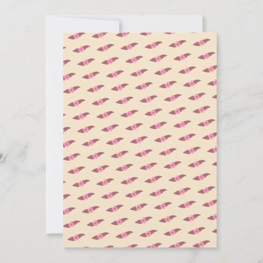 Retro Boho Fun Handmade CUSTOM Brautparty Einladung (Rückseite)