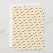 Retro Boho Fun Handmade CUSTOM Brautparty Einladung (Rückseite)