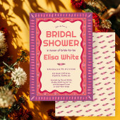 Retro Boho Fun Handmade CUSTOM Brautparty Einladung