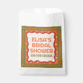 Retro Boho Fun Handmade CUSTOM Brautparty Geschenktütchen (Vorderseite)