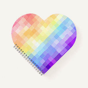 Retro Boho Funky Quirky Xenogender Kariert Pride Notizblock