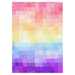 Retro Boho Funky Quirky Xenogender Kariert Pride Tischdecke