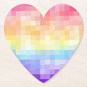 Retro Boho Funky Quirky Xenogender Kariert Pride Untersetzer