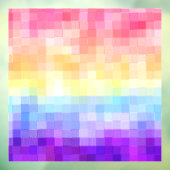 Retro Boho Funky Quirky Xenogender Karierte Stolz Fensteraufkleber (Blatt 3)