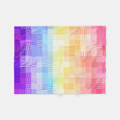 Retro Boho Funky Quirky Xenogender Karierte Stolz Fleecedecke (Vorderseite (Horizontal))