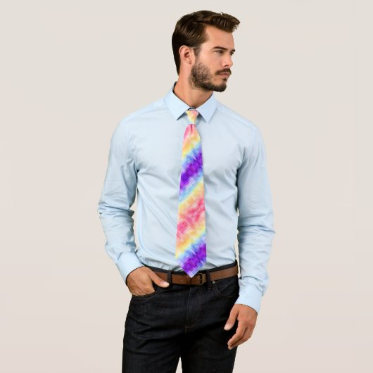 Retro Boho Funky Quirky Xenogender Karierte Stolz Krawatte (Beispiel)