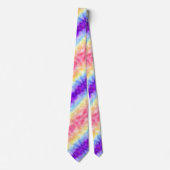 Retro Boho Funky Quirky Xenogender Karierte Stolz Krawatte (Vorderseite)