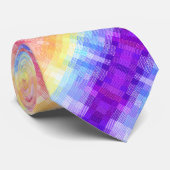 Retro Boho Funky Quirky Xenogender Karierte Stolz Krawatte (Gerollt)