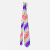 Retro Boho Funky Quirky Xenogender Karierte Stolz Krawatte (Rückseite)