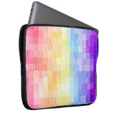Retro Boho Funky Quirky Xenogender Karierte Stolz Laptopschutzhülle (Vorne Rechts)