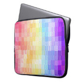 Retro Boho Funky Quirky Xenogender Karierte Stolz Laptopschutzhülle (Vorderseite Links)